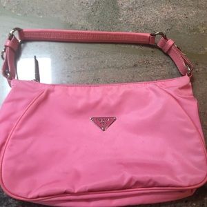 prada sling bag pink